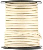 Xsotica® Pearl Metallic Round Leather Cord 2mm 25 meters (27 yards)