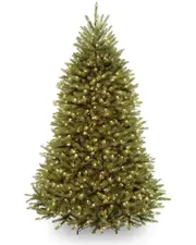 National Tree Company 7.5ft Dunhill Fir Hinged Tree with 750 Clear Lights