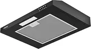 CIARRA Black Cooker Hood Undercabinet Hood Wall Mounted Kitchen Extractor Fan 600mm Top Vented Range Hood with one Aluminum filters