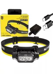 NU43 Lumen Headlamp, USB-C Rechargeable with White and Red Beams for Ni