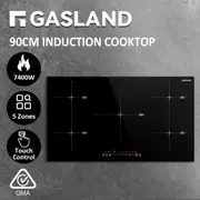 GASLAND chef 90cm Electric Induction Cooktop, 5 Burners Touch Control Stove, 5 Zone Kitchen Cooker, Timer Setting, Child Lock, Boost Function, Keep Warm Function, Shutdown Procedure, SAA Approval
