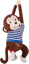 Tissue Dispenser for Car Monkey Doll Hanging Tissue Storage Case Box Paper Drawer