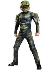 Halo Master Chief Boys Classic Muscle Chest Costume