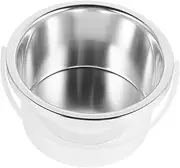 FOMIYES Wax Warmer Replacement Pot Durable Aluminum Alloy Inner Bowl for Efficient Wax Melting Diameter to Use for Hair Removal Waxing Tasks