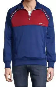 Ben Sherman Men’s RAGLAN Jacket Tricot 1/4 Zip Navy XL MSRP $89.00