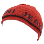 9353X cuffia uomo ARMANI JEANS blue/orange mix wool beanie hat man