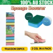 2PK Sponge Scourers Washing Up Heavy Duty Scourer Scrubbing Cleaning Kitchen 9cm