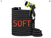 50 FT EXPANDABLE GARDEN HOSE LATEST AND BEST NICKEL AND BRASS CONNECTOR