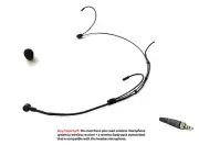 Ultra Lightweight Black Cardioid Headworn Microphone for Sennheiser Wireless New