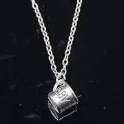 [ZOJK] Necklace 12Mm Cup Mug Jar Pendant Short Long Ladies Men's Collar Necklace Jewelry Gift