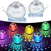 LED Solar Pool Light, RGB Color Changing Floating Lights for Swimming Pools, Hot Tubs, Ponds, Gardens, Spa - Outdoor Party Decorations
