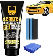 Car Scratch Remover Wax,Paint Scratch Removal Wax Polishing Paste - Automotive Daily Maintenance Solution with Towel and Sponge for Trucks, Minivan, Caravan, Sedan
