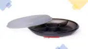 Tupperware Serving Centre Tray Container Round Cosmos Platter Food Storage New