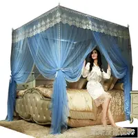 在飛比找樂天市場購物網優惠-蚊帳蚊帳家用公主風1.5m床上1.8夏季支架加密紋賬2米1.