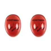 2x Avanti Egg-Perfect Colour Changing Kitchen Cooking Egg Timer Medium/Hard Red