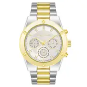 Vince Camuto Two-Tone Steel Silver Dial Multi-function Men's Watch - VC1104WTTT