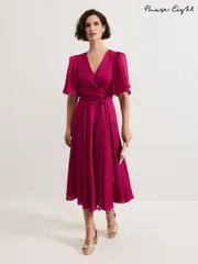 Phase Eight Pink Abbie Textured Plain Dress (AR7370) | $321
