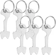 Sewroro 6Pcs Shopping Trolley Token Key Ring Pendant Portable Coin Holder for Supermarket and Shopping Cart Release Keychain Accessory with
