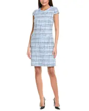 St. John Prince Of Whales Plaid Mini Dress