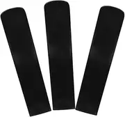 Toyvian Bass Clarinet Mouthpiece Reeds 3pcs Pack Alto Sax Resin Reeds Perfect for Tenor Saxophone Players Black