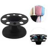 Storage Comb Stand Hair Roller Brushes Holder Display Round Shelf Styling Tool