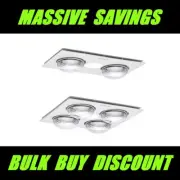 MARTEC Forme Bathroom Heater Exhaust Fan With Tri Colour LED Light 3 in 1 IXL