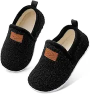 [Lefflow] Toddler Slippers Boys Girls House Shoes Slip on Baby Sock Shoes Lightweight Outdoor Walking Shoes