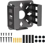 BYMECOST Mac mini VESA Mount, Mount Behind Monitor for Mac mini 2024M4-M4 Pro, Wall Mount Stand Heat Dissipation Design Anti-Scratch, Wall Mount, Multiple Install Ways (M4 Black)