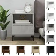 1/2x Bedside Cabinet Nightstand Table Storage Drawer Multi Colours vidaXL