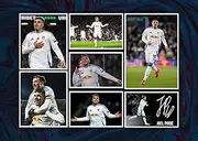 RJR PRINTS Joel Piroe - Leeds United Signed A4 Montage Autograph Photo Print WIth Pre Printed Signature Which Would Make A Superb Gift For Any Fan.