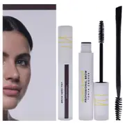 Brow Hero Tint Kit - Dark Brown by Arches and Halos for Women - 3 Pc 0.169oz Clear Brow Gel, 0.270oz Brow Hero Tint, Dual-Ended Angled Brush