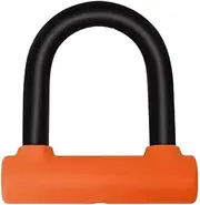 Anti-Theft Lock Alloy Steel Thick U-Lock with PVC Cover Mini U Type Lock Bike Wheel Lock Disc Brake Lock for Scooters ATVs Electric Bikes Motorcycle