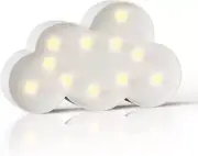 White Cloud Decor, Battery Powered Cloud Night Light for Kids, Kids Night Lights