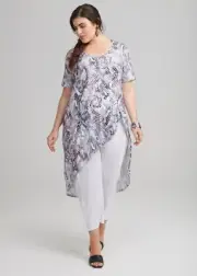 NWT ~ ts TAKING SHAPE [plus sz XS 14 16] Serpentine tunic top