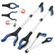 2024 Upgraded 2-Pack Grabber Tool, 32" Long Reacher Grabber Pickup Tool Blue
