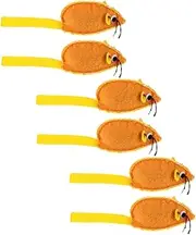 BESPORTBLE 6pcs Interactive Mouse Shaped Cat Soft Plush Canvas Cat Teasing Accessories Engaging Kitten Playtime Fun Healthy Activity