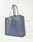 MARC By Marc Jacobs M0012669 The Grind East/West Leather Shopper Tote. Blue Sea