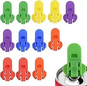 Abeillo 12 Pieces Manual Easy Can Opener, Soda Beer Can Opener Beverage Can Top Ring Opener Tool, Leakproof Soda Can Cover Can Openers for Pop, Coke, Beer, Soda, Aluminum Beverage
