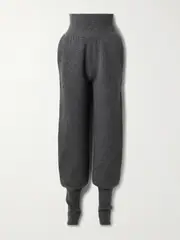 [Altuzarra] Altuzarra - Colvig Ribbed Merino Wool Tapered Pants - Gray - large large Gray
