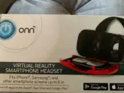 ONN VR Smartphone Headset up to 6in. Virtual Reality, New.