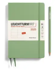 [LEUCHTTURM1917] Paperback (B6+) Hardcover Weekly Planner 2025 in Sage