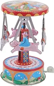 Toddmomy Cute Vintage Wind Up Creative Clockwork Desktop Ornament Compact Design for Engaging to Encourage Crawling Walking Fun