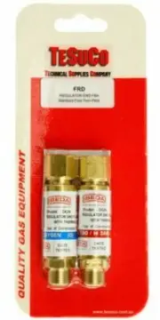 Tesuco FLASHBACK ARRESTOR REGULATOR END 2Pcs Standard Flow*Australian Brand