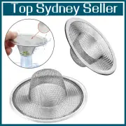4x Stainless Steel Kitchen Sink Mesh Strainer Waste Plug Filter Drain Stopper au