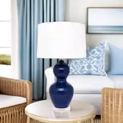 Bronte Table Lamp White, Blue 11614, 11682