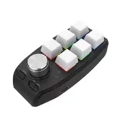 Gaming Mini Programming Macro Keyboard RGB Custom Knob Keyboard 6 Keys 1 Knob s