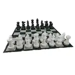 Jenjo Games Giant Plastic Outdoor Chess Game Set with Mat - 3m