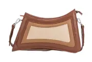 Leatherkart�Magma Genuine Leather Shoulder/ Cross Body Bag - Brown and Beige