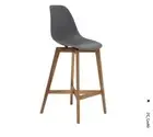 Florence Grey Wooden Bar Stool