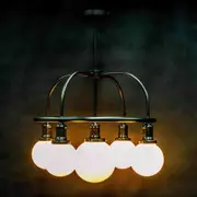Bryant Pendant Light 5Lt in Matt Black